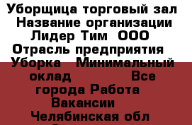 Уборщица торговый зал › Название организации ­ Лидер Тим, ООО › Отрасль предприятия ­ Уборка › Минимальный оклад ­ 27 200 - Все города Работа » Вакансии   . Челябинская обл.,Снежинск г.